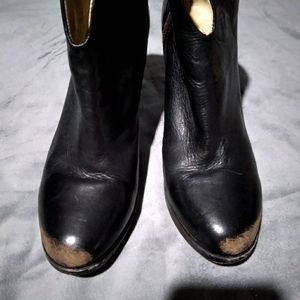 Freebird black booties with a small heel